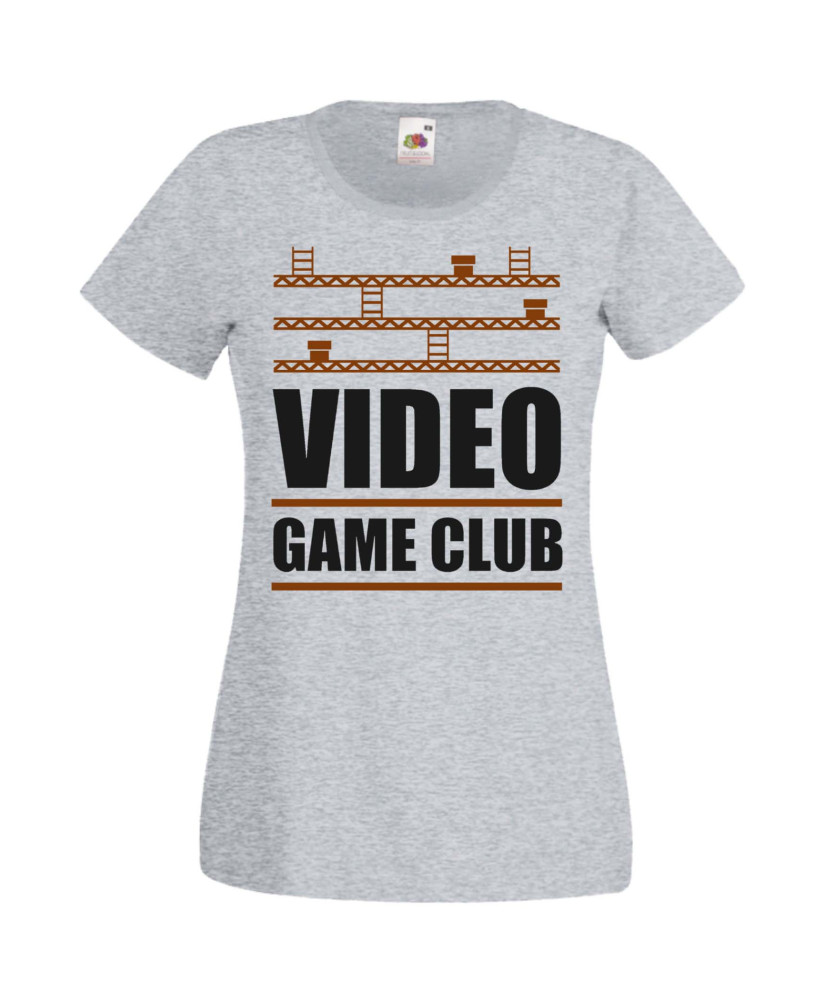 Дамска Геймърска Тениска Gamer Video Game Club