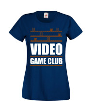 Дамска Геймърска Тениска Gamer Video Game Club