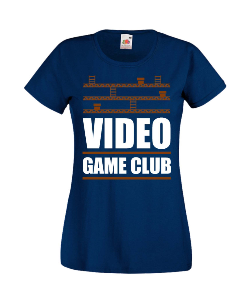 Дамска Геймърска Тениска Gamer Video Game Club