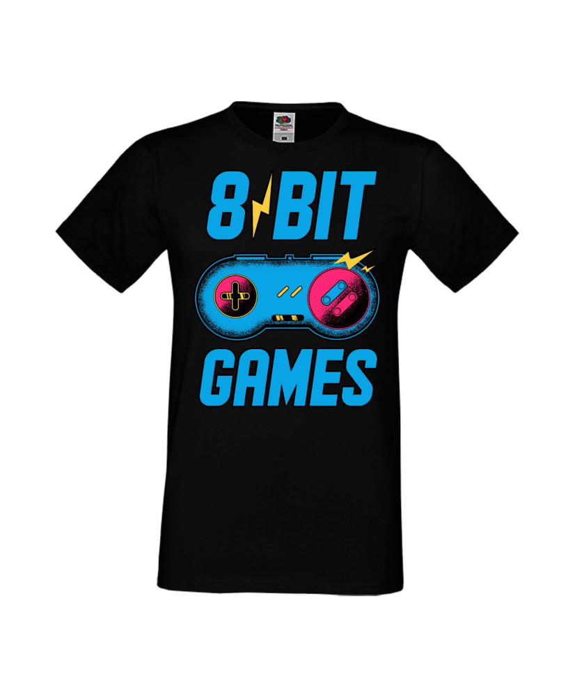 Мъжка Геймърска Тениска Gamer 8 Bit Games Мъжка Геймърска Тениска Gamer 8 Bit Games