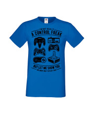 Мъжка Геймърска Тениска Gamer A Control Freak
