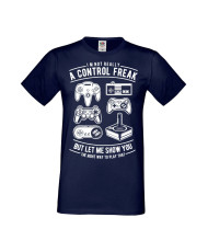 Мъжка Геймърска Тениска Gamer A Control Freak