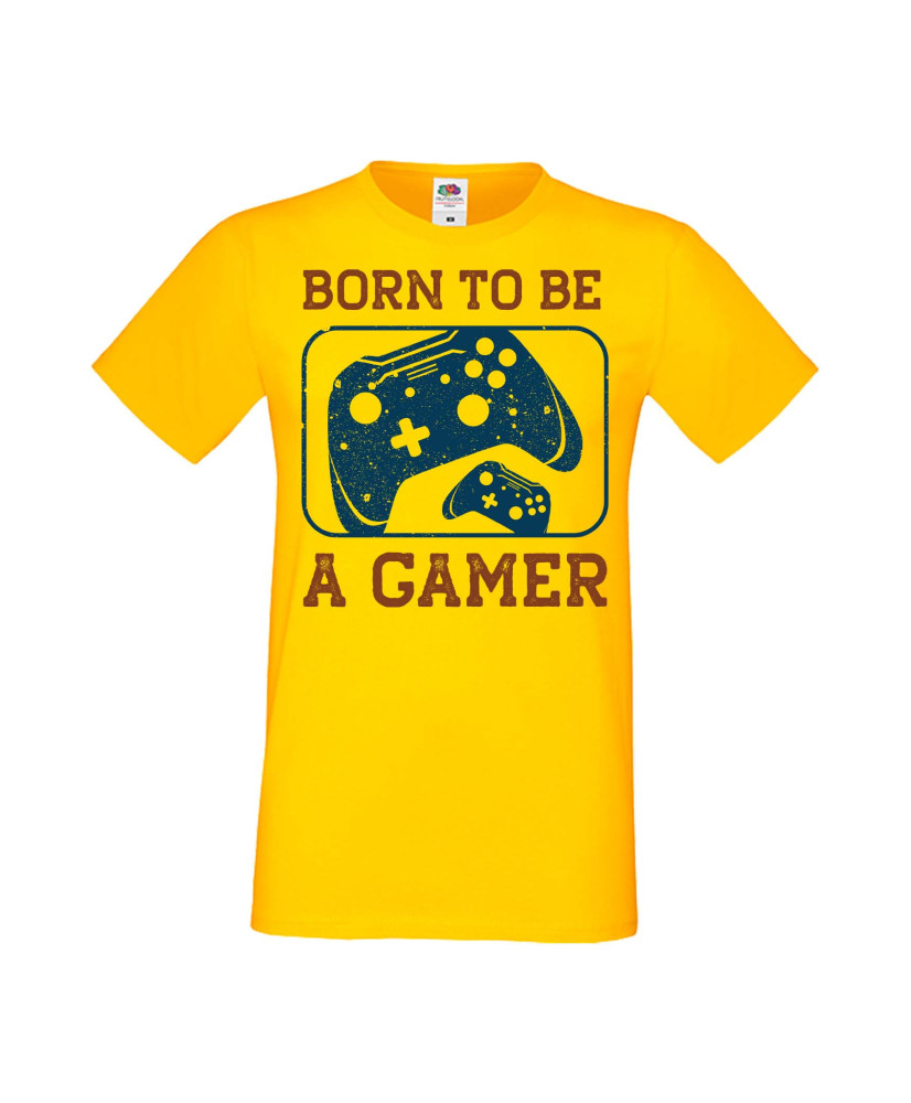 Мъжка Геймърска Тениска Gamer Born To Be A Gamer Мъжка Геймърска Тениска Gamer Born To Be A Gamer