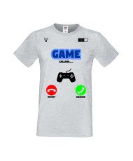 Мъжка Геймърска Тениска Gamer Game Is Calling