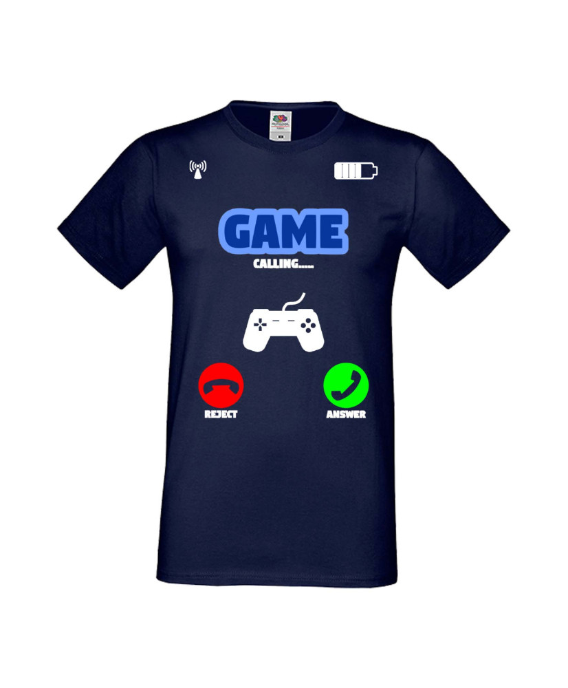 Мъжка Геймърска Тениска Gamer Game Is Calling
