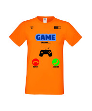 Мъжка Геймърска Тениска Gamer Game Is Calling