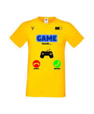 Мъжка Геймърска Тениска Gamer Game Is Calling