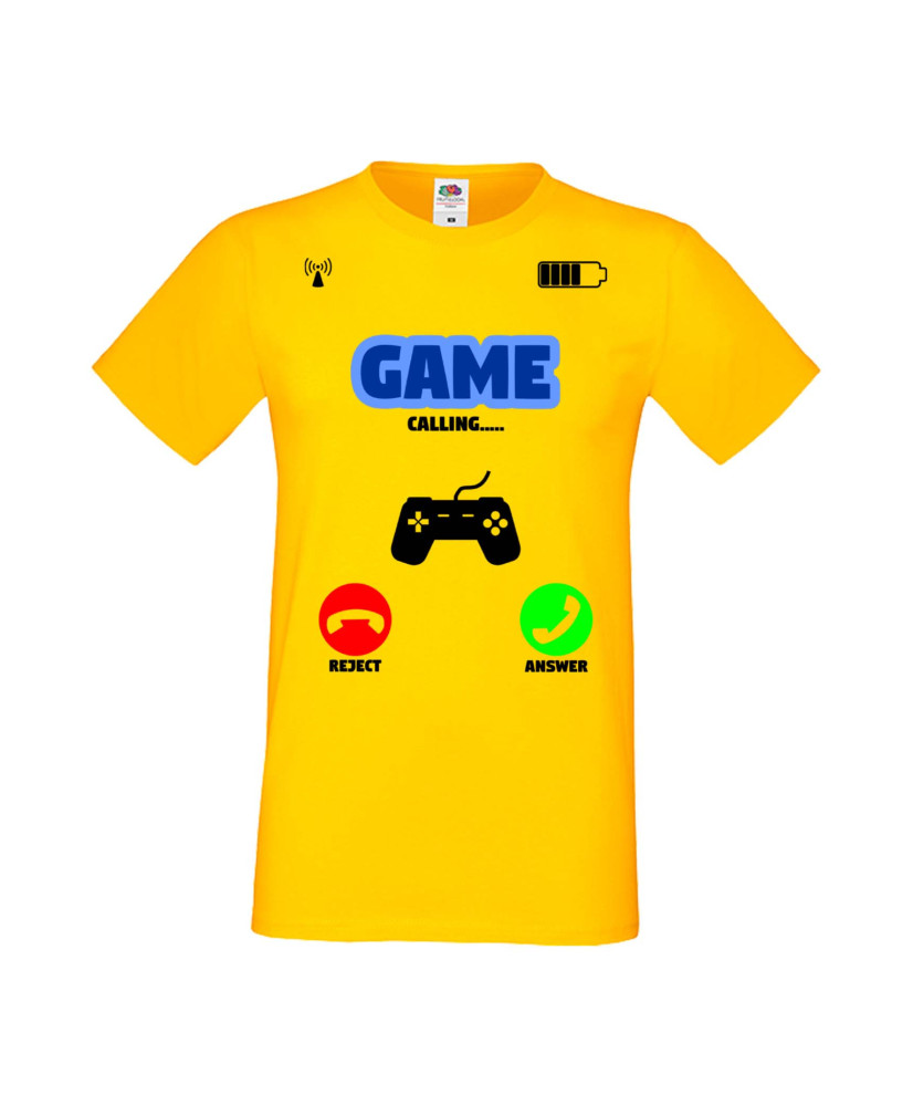 Мъжка Геймърска Тениска Gamer Game Is Calling