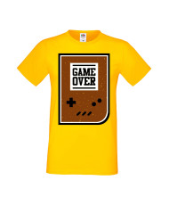 Мъжка Геймърска Тениска Gamer Game Over 01