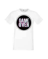Мъжка Геймърска Тениска Gamer Game Over 02