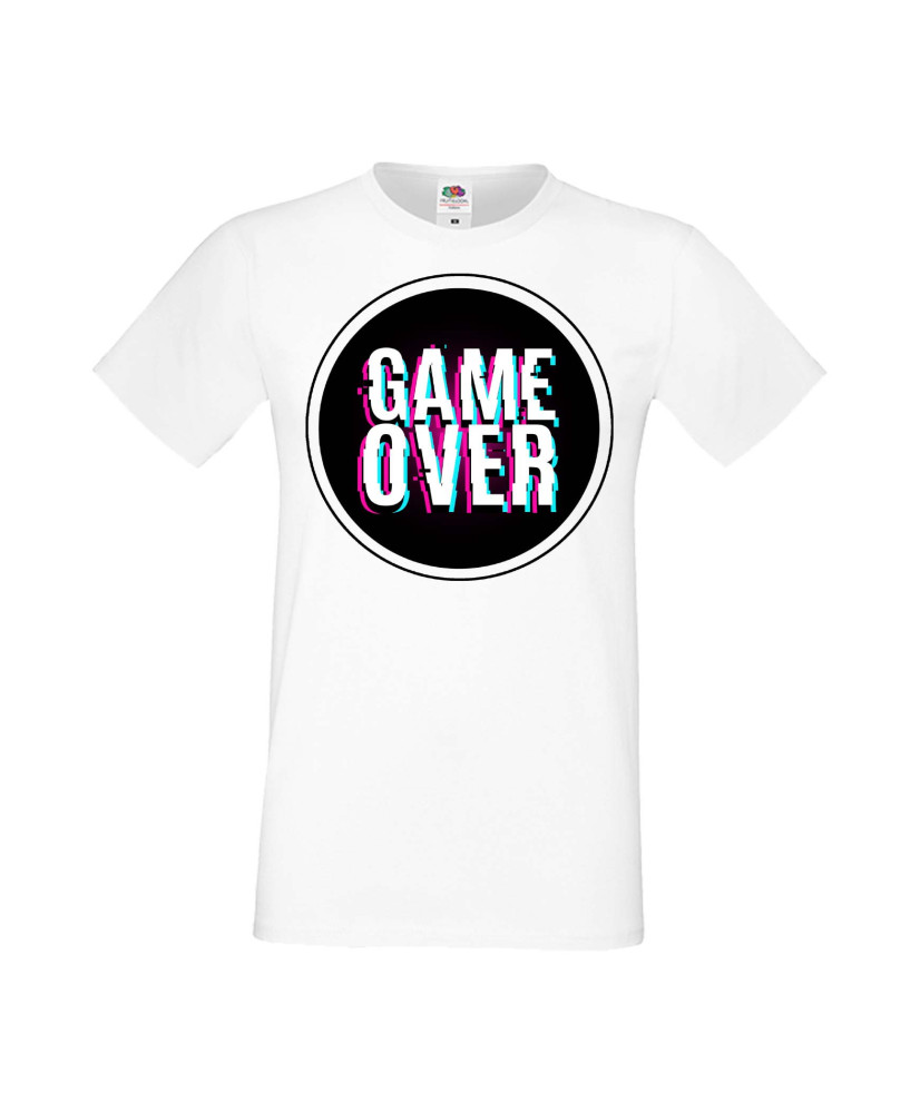 Мъжка Геймърска Тениска Gamer Game Over 02
