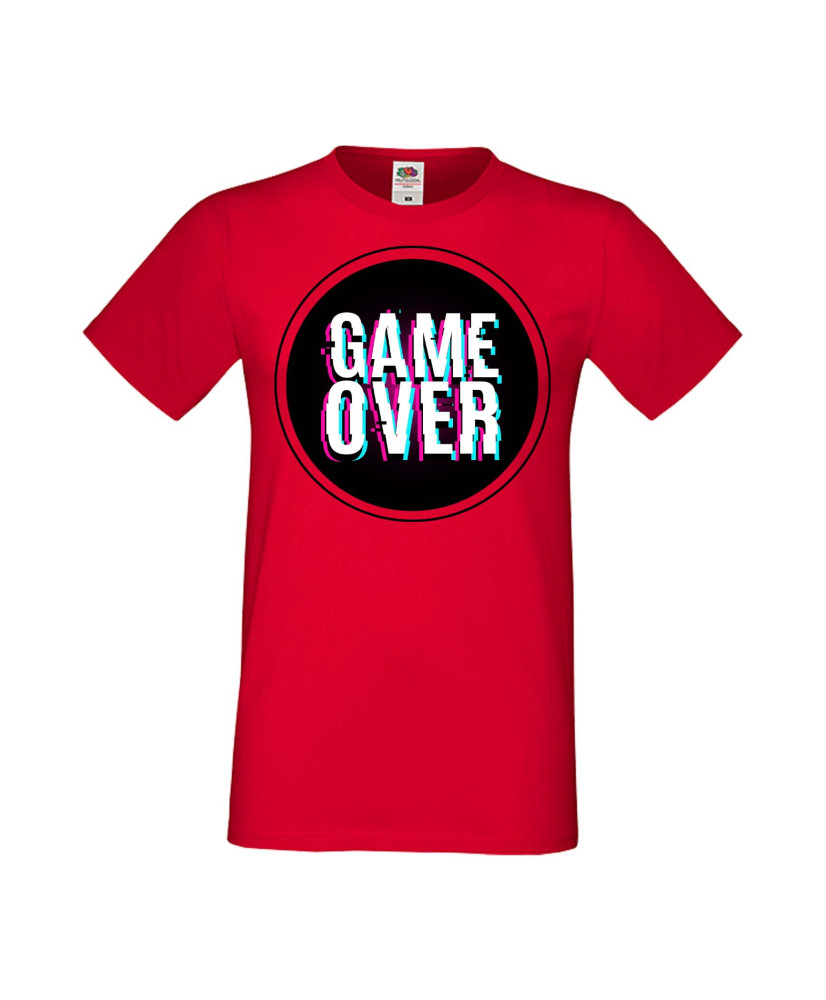 Мъжка Геймърска Тениска Gamer Game Over 02 Мъжка Геймърска Тениска Gamer Game Over 02