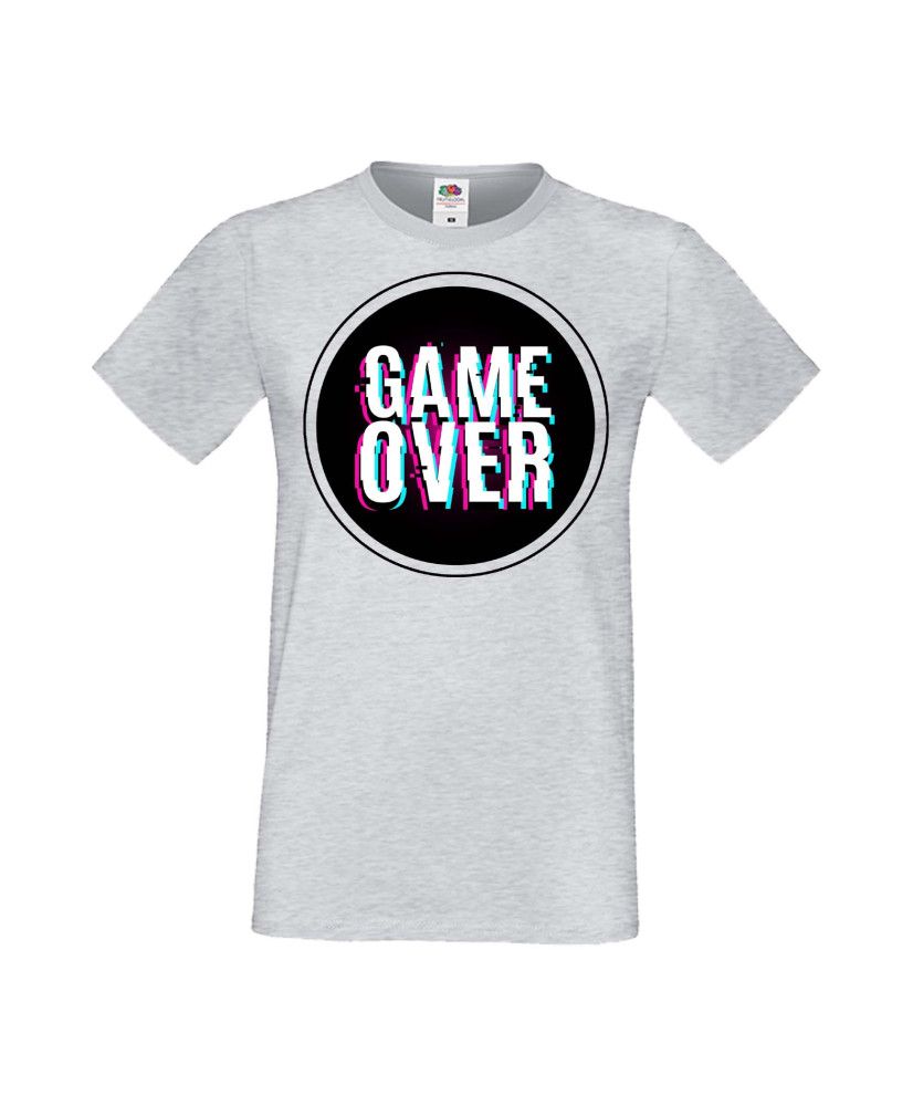 Мъжка Геймърска Тениска Gamer Game Over 02