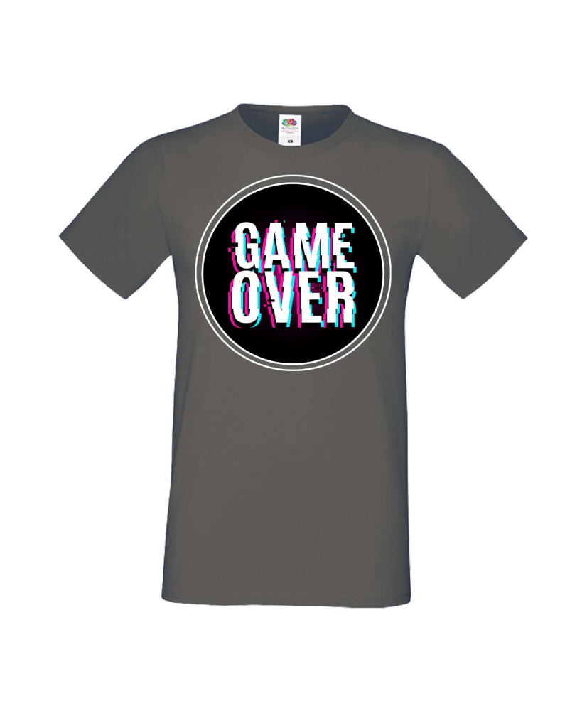 Мъжка Геймърска Тениска Gamer Game Over 02 Мъжка Геймърска Тениска Gamer Game Over 02