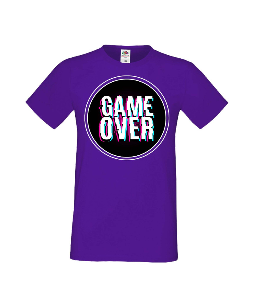 Мъжка Геймърска Тениска Gamer Game Over 02