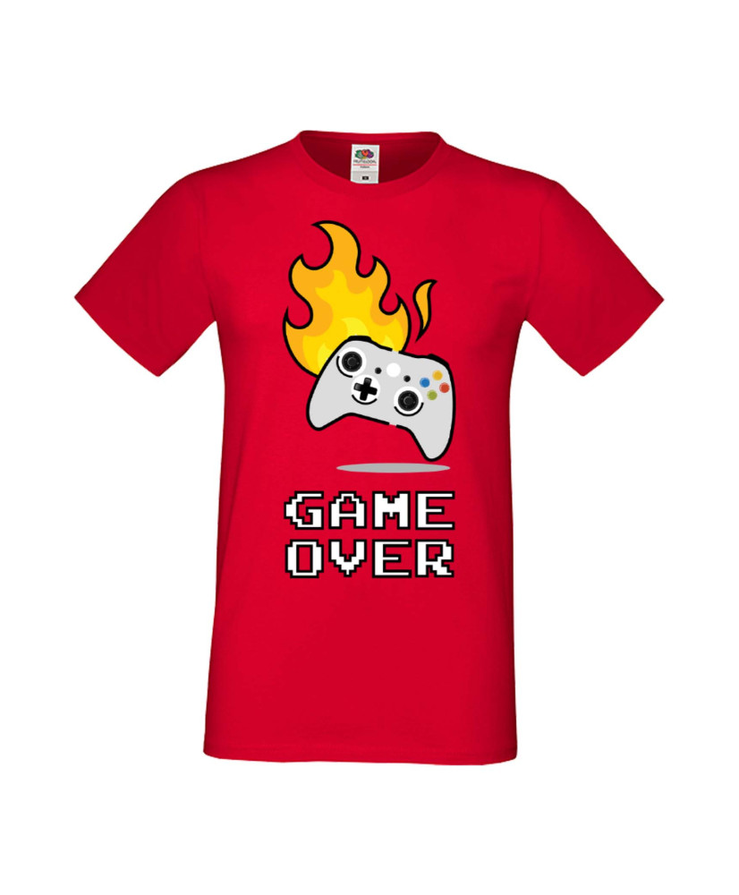 Мъжка Геймърска Тениска Gamer Game Over 03