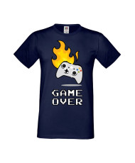 Мъжка Геймърска Тениска Gamer Game Over 03