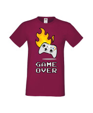 Мъжка Геймърска Тениска Gamer Game Over 03