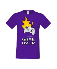 Мъжка Геймърска Тениска Gamer Game Over 03