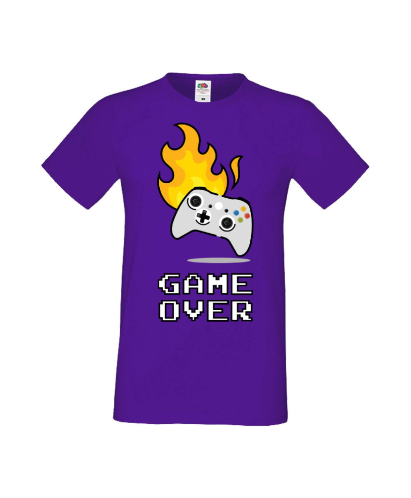 Мъжка Геймърска Тениска Gamer Game Over 03