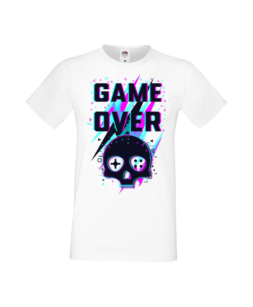 Мъжка Геймърска Тениска Gamer Game Over 04 Мъжка Геймърска Тениска Gamer Game Over 04