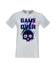 Мъжка Геймърска Тениска Gamer Game Over 04
