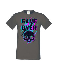 Мъжка Геймърска Тениска Gamer Game Over 04