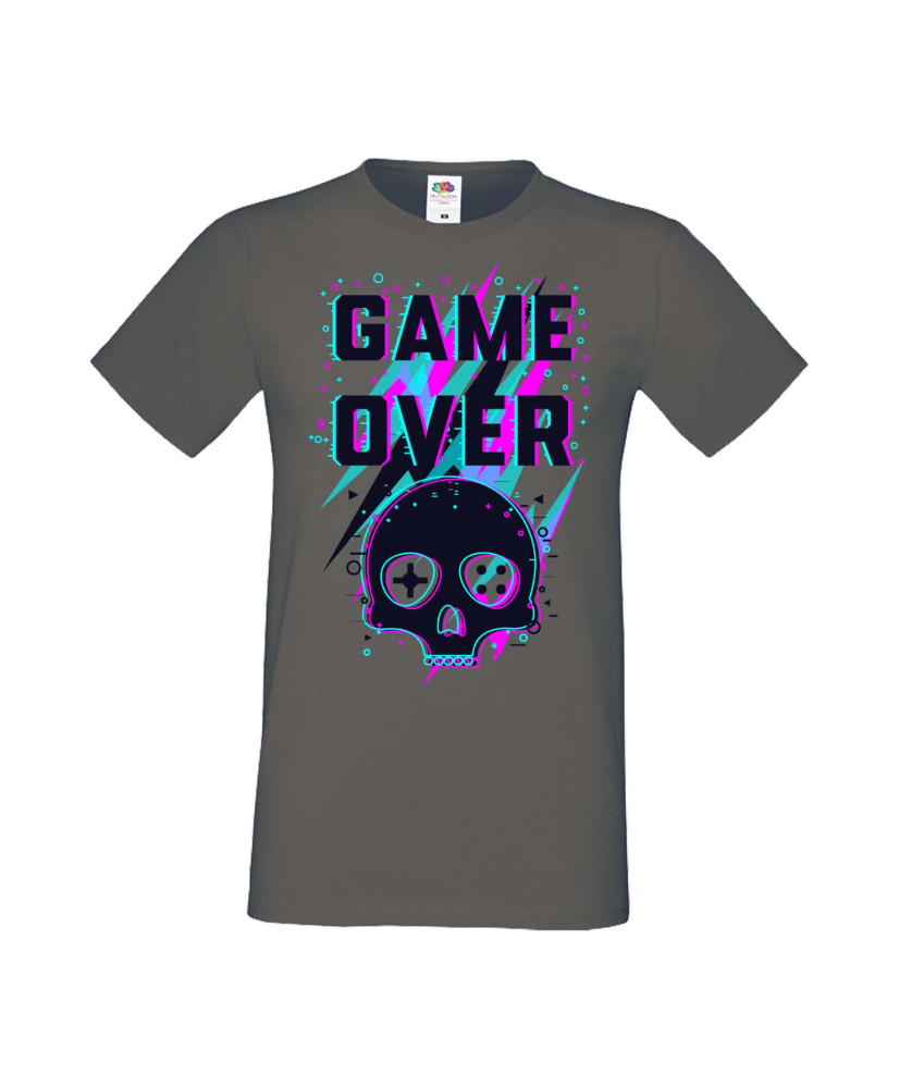 Мъжка Геймърска Тениска Gamer Game Over 04 Мъжка Геймърска Тениска Gamer Game Over 04