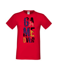 Мъжка Геймърска Тениска Gamer Game Over 06