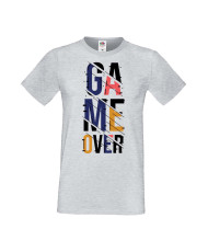 Мъжка Геймърска Тениска Gamer Game Over 06