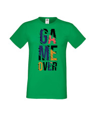 Мъжка Геймърска Тениска Gamer Game Over 06