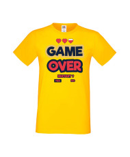 Мъжка Геймърска Тениска Gamer Game Over 07