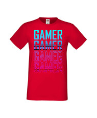 Мъжка Геймърска Тениска Gamer Gamer Gamer Gamer 1
