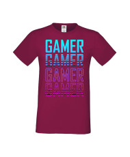 Мъжка Геймърска Тениска Gamer Gamer Gamer Gamer 1