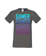 Мъжка Геймърска Тениска Gamer Gamer Gamer Gamer 1
