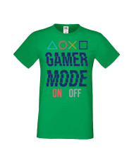 Мъжка Геймърска Тениска Gamer Gamer Mode On 2