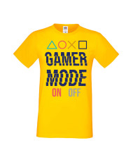 Мъжка Геймърска Тениска Gamer Gamer Mode On 2