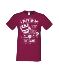 Мъжка Геймърска Тениска Gamer Grew Up On The Game