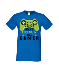 Мъжка Геймърска Тениска Gamer I Can'T Keep Calm I'M A Gamer