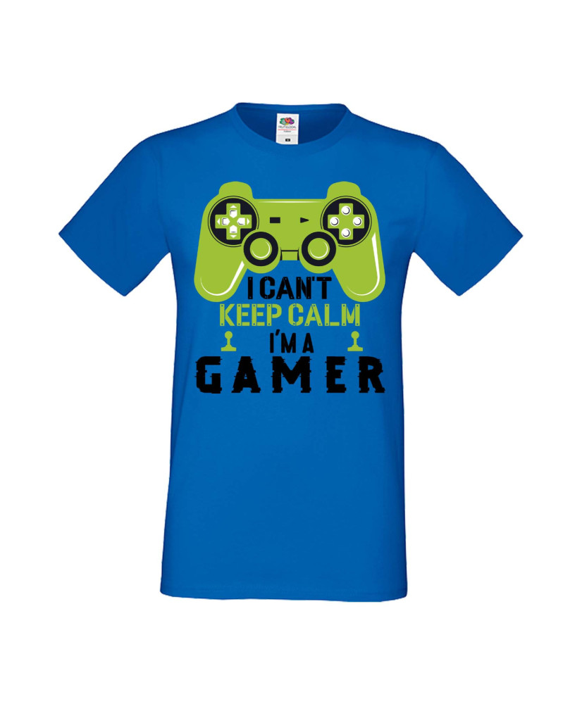 Мъжка Геймърска Тениска Gamer I Can'T Keep Calm I'M A Gamer