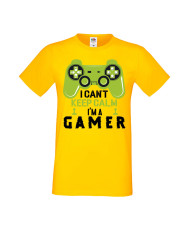 Мъжка Геймърска Тениска Gamer I Can'T Keep Calm I'M A Gamer