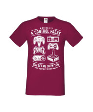 Мъжка Геймърска Тениска Gamer I'M A Gamer Black Gamepad