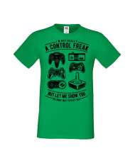 Мъжка Геймърска Тениска Gamer I'M A Gamer Black Gamepad