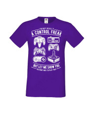 Мъжка Геймърска Тениска Gamer I'M A Gamer Black Gamepad