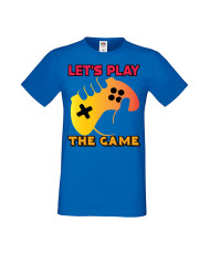 Мъжка Геймърска Тениска Gamer Let'S Play The Game