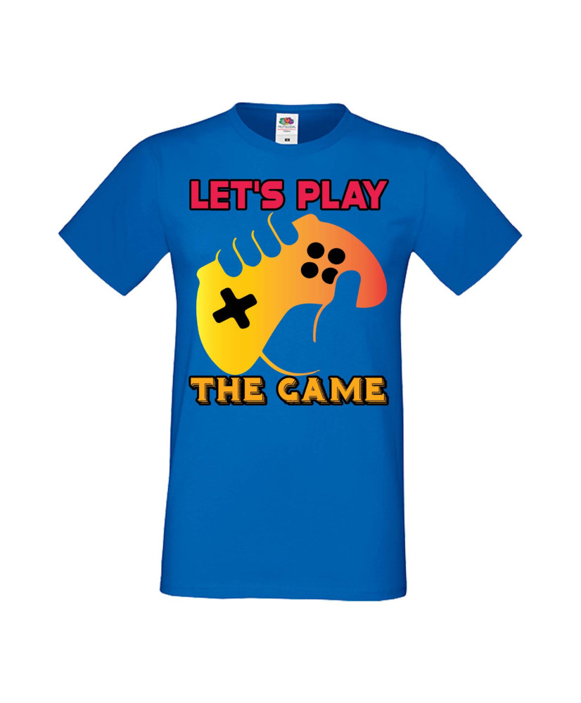 Мъжка Геймърска Тениска Gamer Let'S Play The Game Мъжка Геймърска Тениска Gamer Let'S Play The Game
