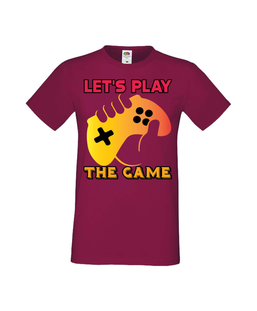 Мъжка Геймърска Тениска Gamer Let'S Play The Game Мъжка Геймърска Тениска Gamer Let'S Play The Game