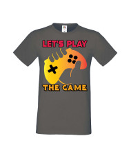 Мъжка Геймърска Тениска Gamer Let'S Play The Game