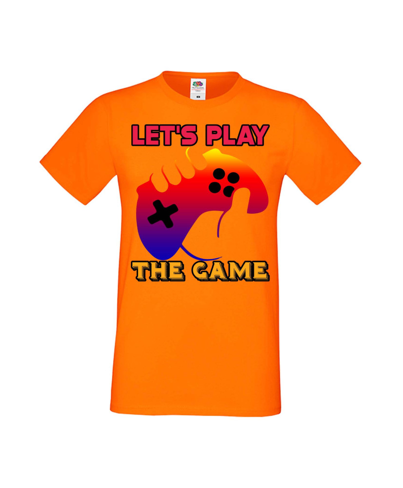 Мъжка Геймърска Тениска Gamer Let'S Play The Game Мъжка Геймърска Тениска Gamer Let'S Play The Game