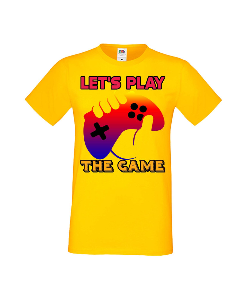 Мъжка Геймърска Тениска Gamer Let'S Play The Game Мъжка Геймърска Тениска Gamer Let'S Play The Game